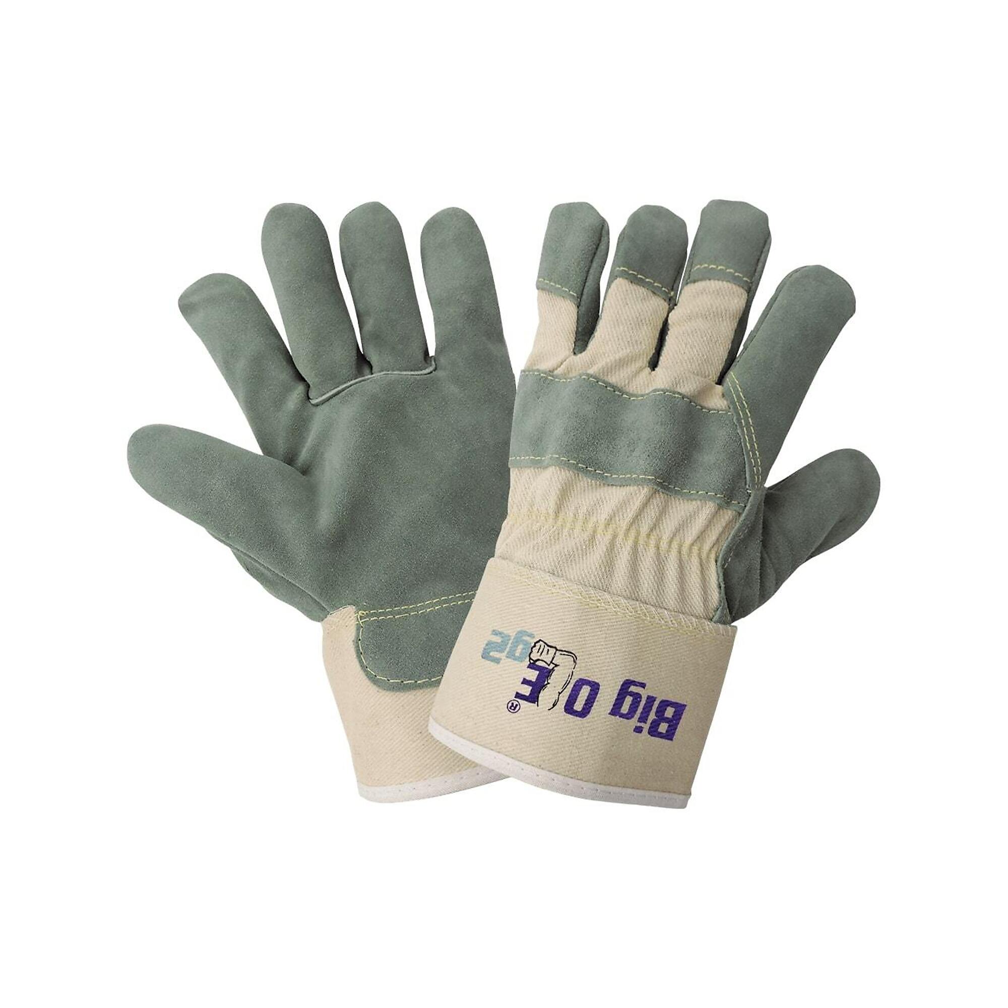 Global Glove Premium-Grade Double Tanned Leather Palm Gloves - 12 Pairs